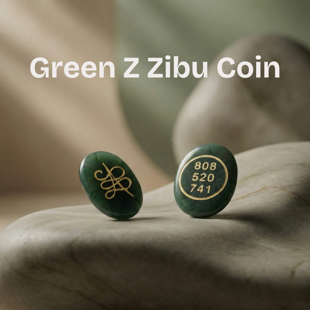 Green Jade Zibu Coin